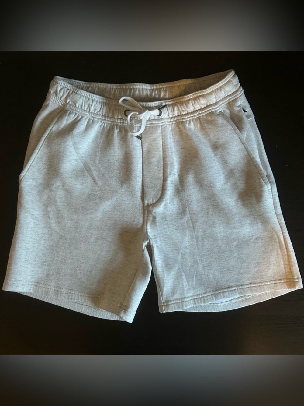 American Eagle Heathered Oatmeal Lounge Shorts Men’s Small Comfortcore